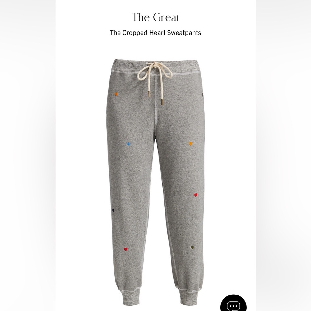 The Great Heart Cropped Sweatpants